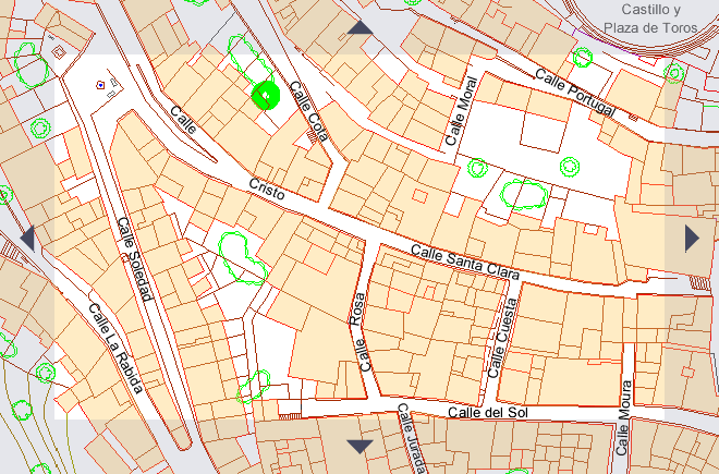 Sección C2 del plano de Aroche