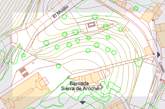 Sección G1 del plano de Aroche