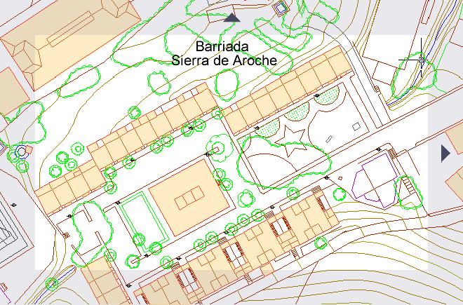 Sección H1 del plano de Aroche