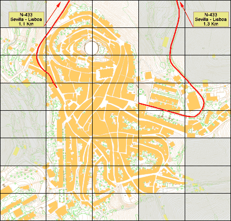 Plano general de Aroche